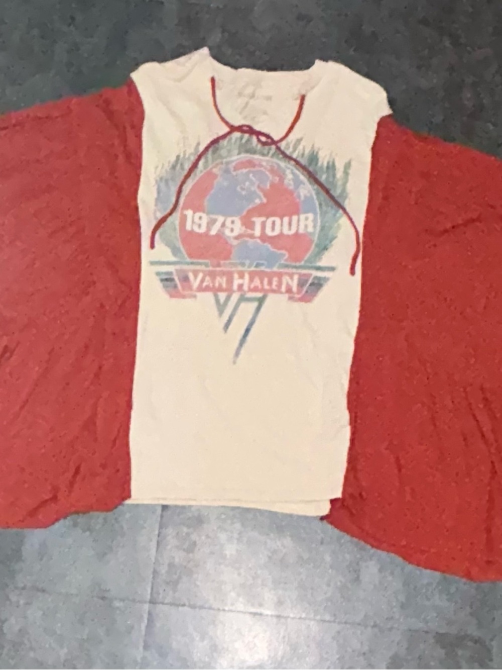 Upcycled Women’s Van Halen Tour Shirt